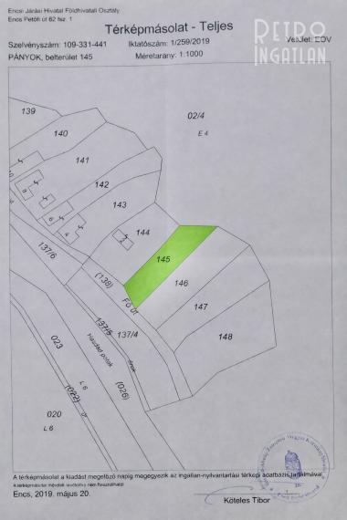 MAĎARSKO - PANYOK PEKNÝ STAVEBNÝ POZEMOK 833 M2