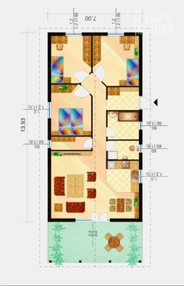 MAĎARSKO - GONC NOVOSTAVBA 4 IZBOVÉHO RD 100 M2, POZEMOK 852 M2