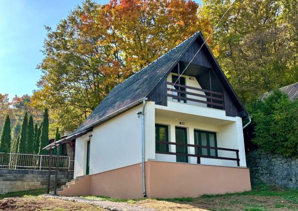 MAĎARSKO - JAZERO RAKACA - KOMPLETNE ZARIADENÁ MUROVANÁ POSCHODOVÁ CHATA PRI JAZERE S TERASOU.