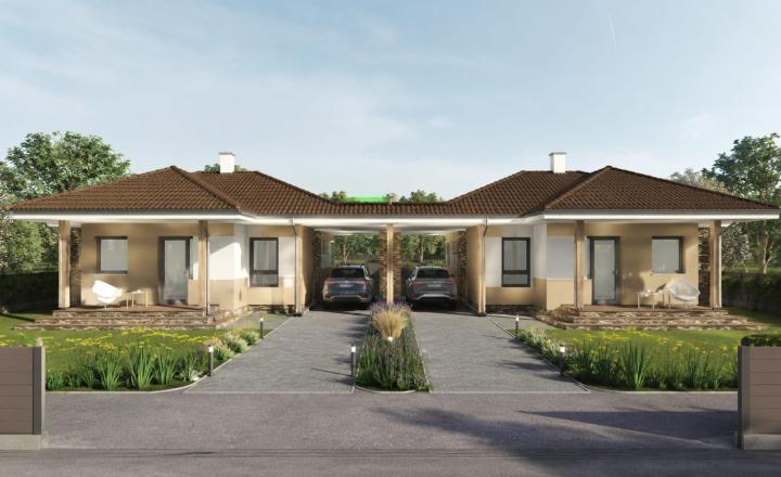 NOVOSTAVBA  - HIDASNÉMETI 4 IZB RD 108 M2, 36 M2 TERASA